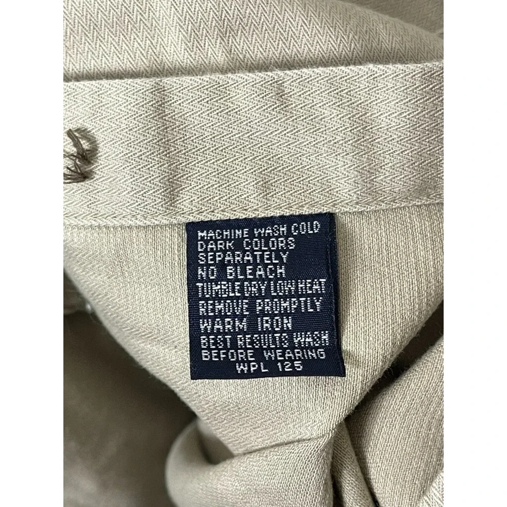 Ralph Lauren Chaps Shirt Mens‎ Tan Size XL Long Sleeve Button Down